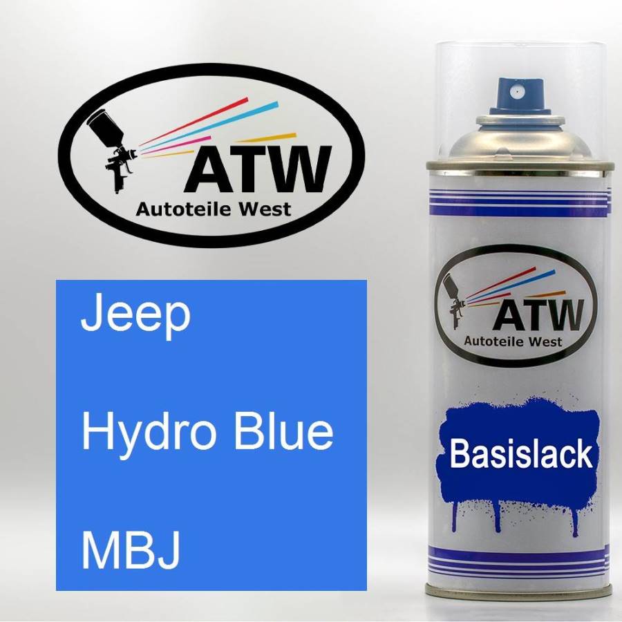 Jeep, Hydro Blue, MBJ: 400ml Sprühdose, von ATW Autoteile West.